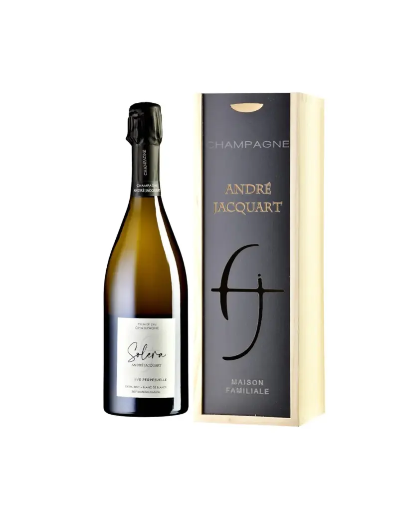 Champagne Jacquart SOLERA 1er cru Extra-Brut (75) - en caisse bois