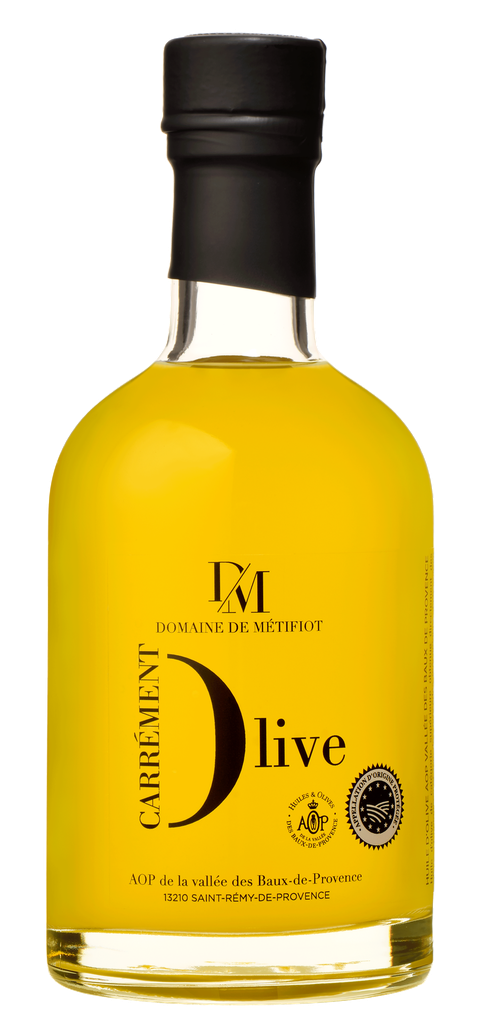 Huile AOP Vallée des Baux-de-Provence CARREMENT OLIVE Fruité vert vierge extra (50)