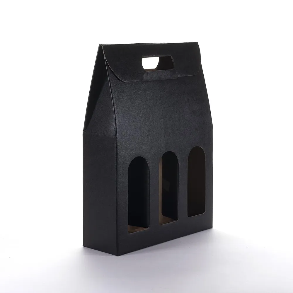 Valisette Cadeau noire 3 bouteilles