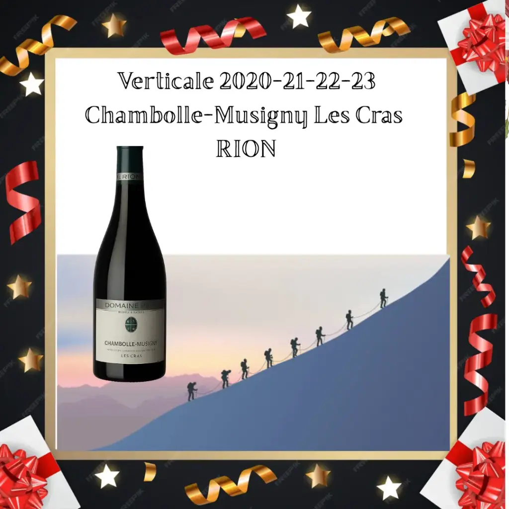 Coffret Chambolle-Musigny Les Cras Verticale 2020-21-22-23 Rion