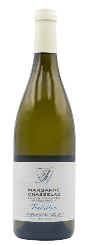 [RHO-N/Jacouton/Tentation blanc/2024] Tentation - Marsanne-Chasselas - IGP d'Ardèche 2024 Jacouton 75cl
