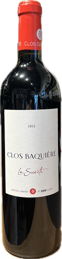 [LAN/Baquière/La Secrète/rouge/2022] La Secrète 2022 Corbières Clos Baquière (75)