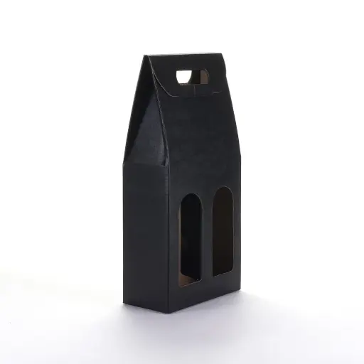 [Valisette cadeau noire 2 bouteilles] Valisette Cadeau noire 2 bouteilles 